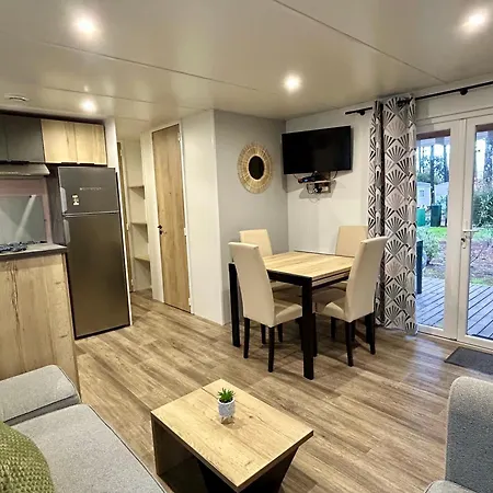 Campingplads Les Dunes D'ezc - Mobil-home Familial 6-8 Personnes, 3 Confort Premium Dans Un 4 Etoiles