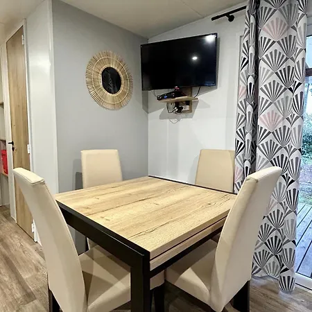 Campingplads Les Dunes D'ezc - Mobil-home Familial 6-8 Personnes, 3 Confort Premium Dans Un 4 Etoiles Saint-Julien-en-Born