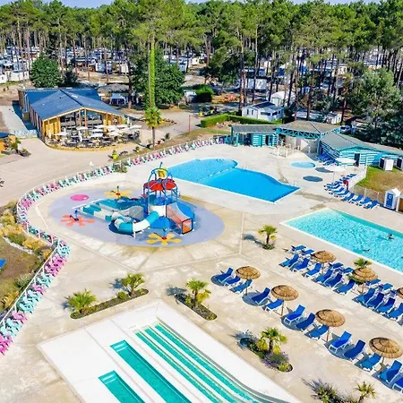 Mh 279 Bora-bora 6-8 Personnes 3ch 1sdb Confort Dans 4 étoiles Avec Parc Aquatique Chauffé Saint-Julien-en-Born
