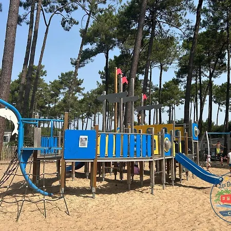 Camping Mh 279 Bora-bora 6-8 Personnes 3ch 1sdb Confort Dans 4 étoiles Avec Parc Aquatique Chauffé Saint-Julien-en-Born